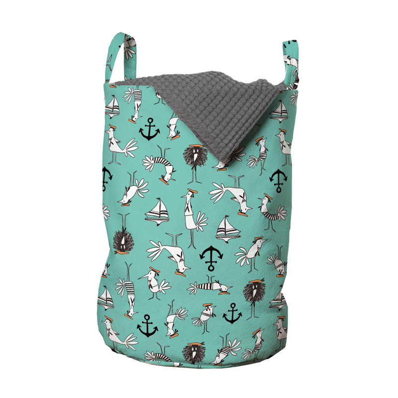 Rolling Laundry Hamper with Handles
