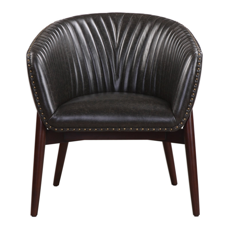 Faux Leather Armchair