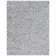 Mosaic Leather Cowhide Geometric Area Rug in Silver