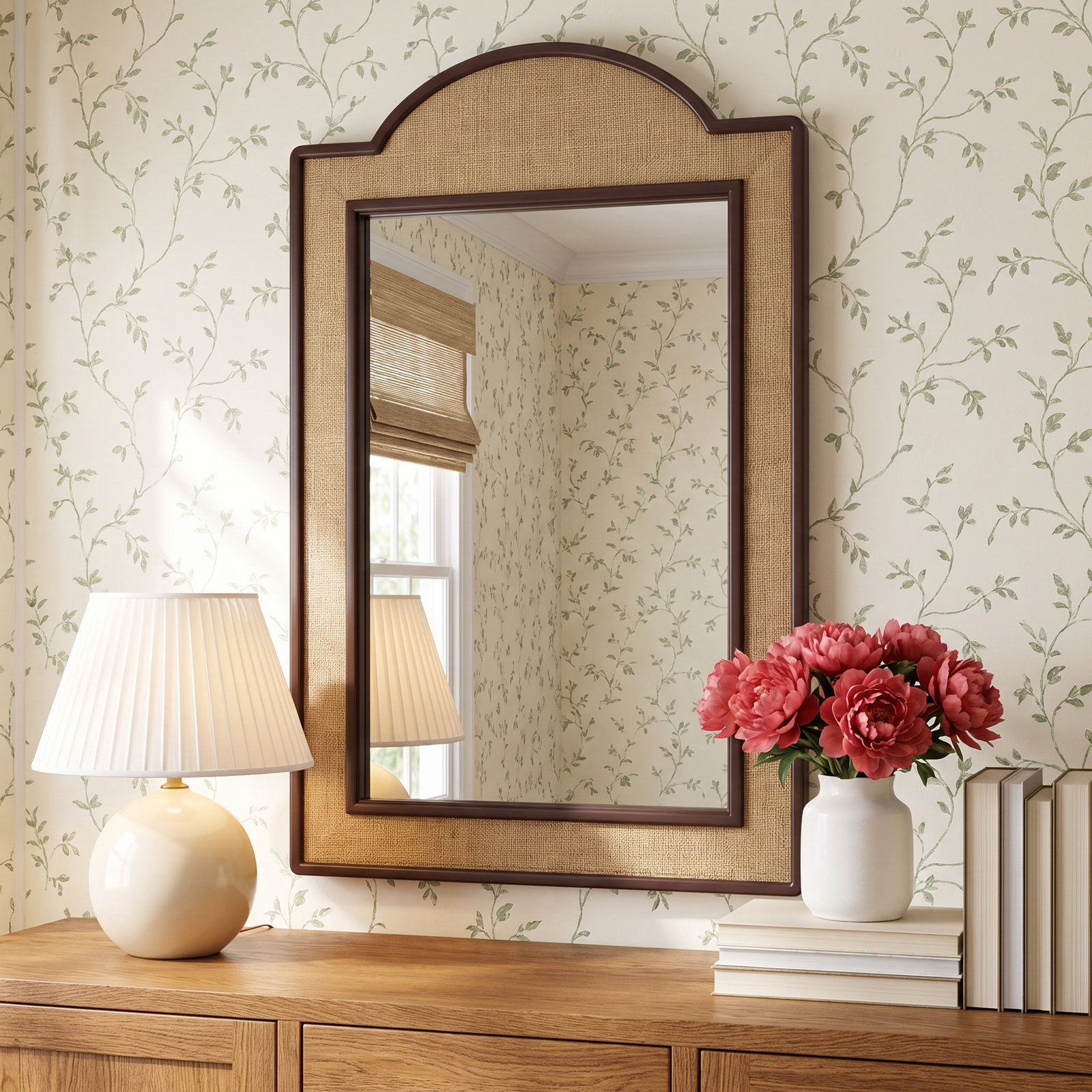 24" Accent Mirror, Tan