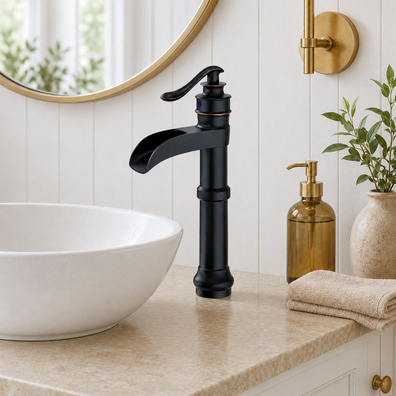 Robinet pour salle de bain Deluge, Bronze frotté à l'huile