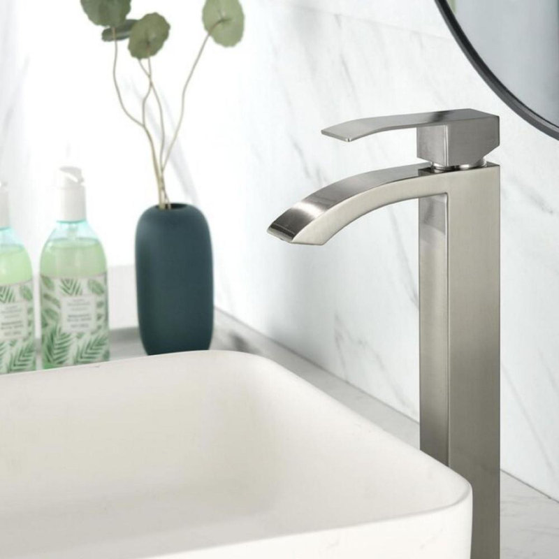 Single-handle Bathroom Faucet, Brushed Nickel