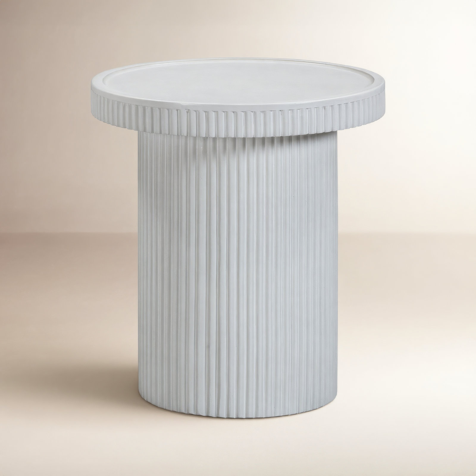 Giaimo End Table, White