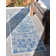 Cowell Oriental Blue/Gray Indoor/Outdoor Area Rug
