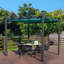 Pergola en métal avec auvent-90613688-64815874