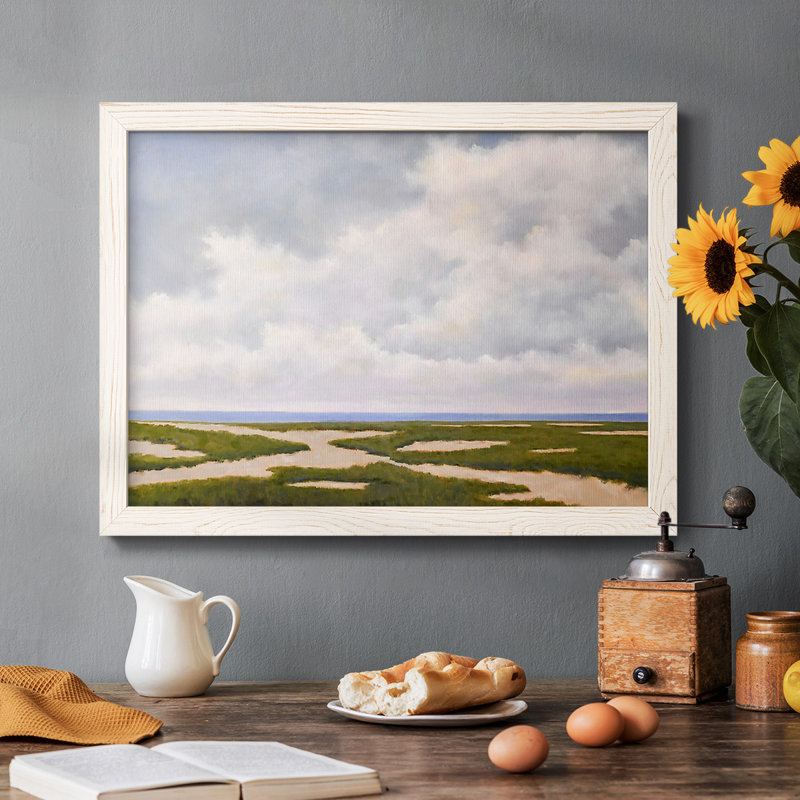 Beach Dunes, reproduction d'art sur toile, H 22 po x l 32 po, Blanc