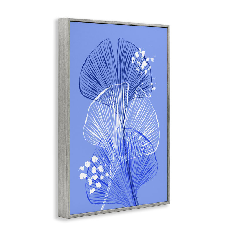 Giclée bleue superposée, estampe numérique, design par Martina Pavlova, H 24 po x l 16 po, Estampe numérique Farmhouse