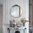 Vintage Accent Wall Mirror For Entry With Large Detailed And Beautiful Roses Top Decor-1166844850-1166844861