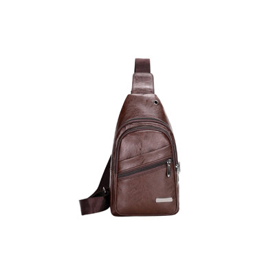 Sac à dos en cuir souple pour homme Sac à bandoulière élégant en cuir imperméable