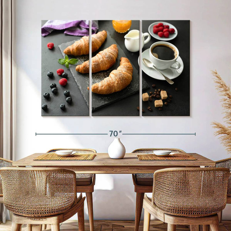 Croissants déjeuner Yarlin, H 42 po x l 65 po