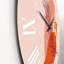 Abstrait feuille de printemps dans des couleurs chaudes - horloge murale moderne-60187817