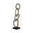 Decorative Object Linked Ring Sculpture for Home Decor - Abstract Metal Figurine Statement Accent Ideal Decoration for Living Room and Console Styling-21484502-27873584