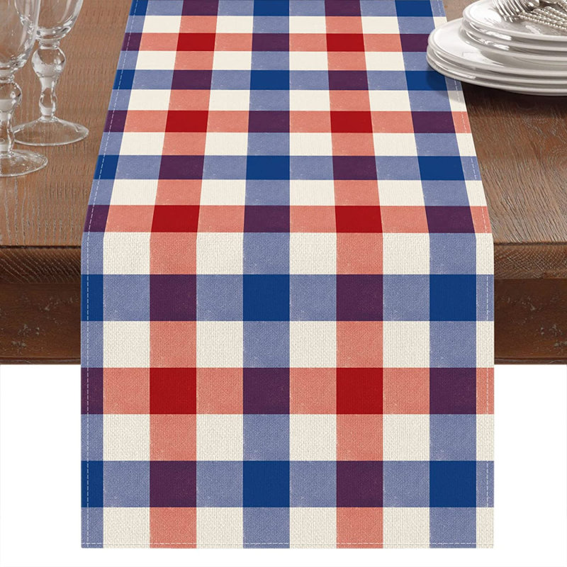 Chemin de table rectangulaire en polyester