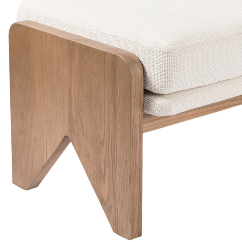 Banc de vestiaire en bois massif, H 17,72 po x l 47,24 po x P 17,72 po