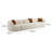 Tov Furniture Fickle Cream Boucle 3-Piece Modular Sofa-88510860