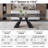 Joceline 78.74'' to 110.23” Extendable Rectangular Sintered Stone Dining Table For 10-12-1826591671