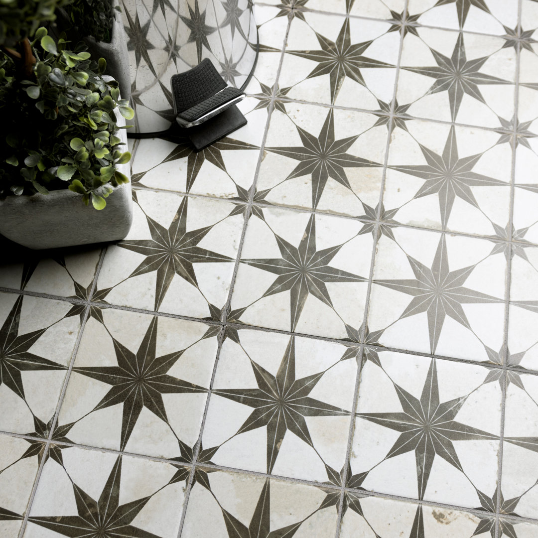 Harmonia 13" x 13" Ceramic Patterned Wall & Floor Tile Merola Tile 