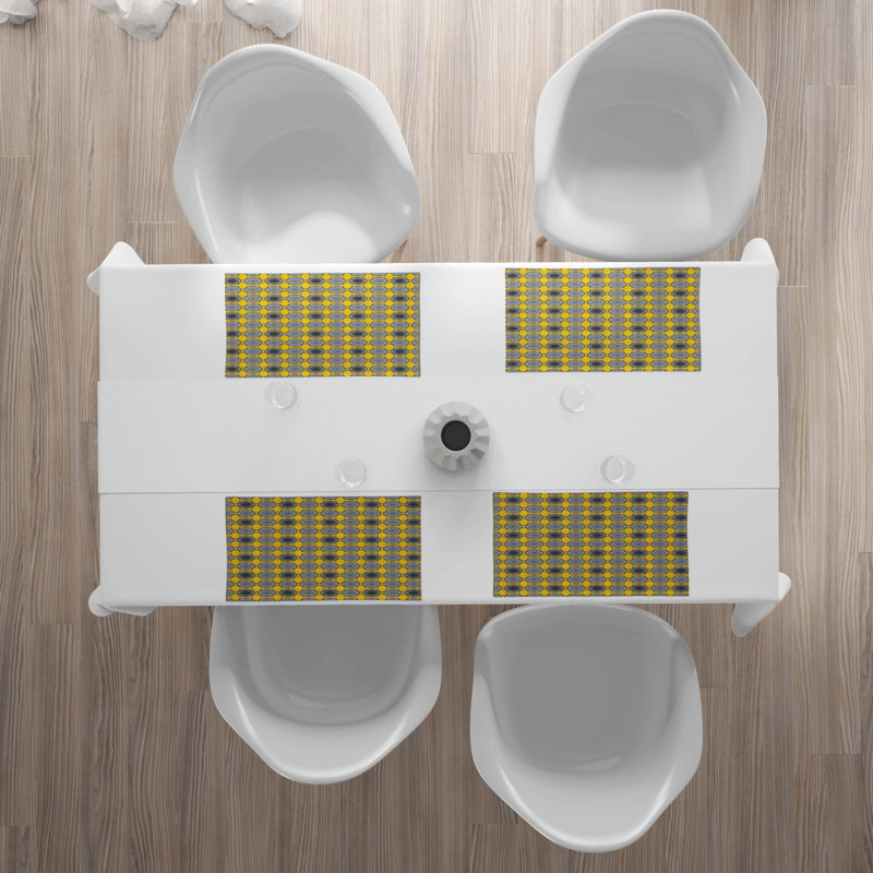 Polyester Geometric Rectangle Placemat