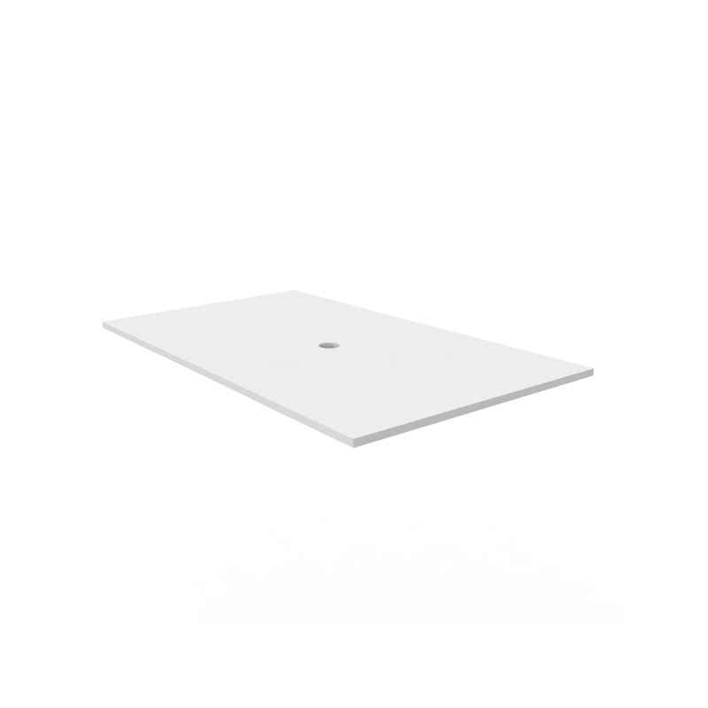 Dessus de meuble-lavabo moderne 30 "pour lavabo à vasque - blanc, Blanc