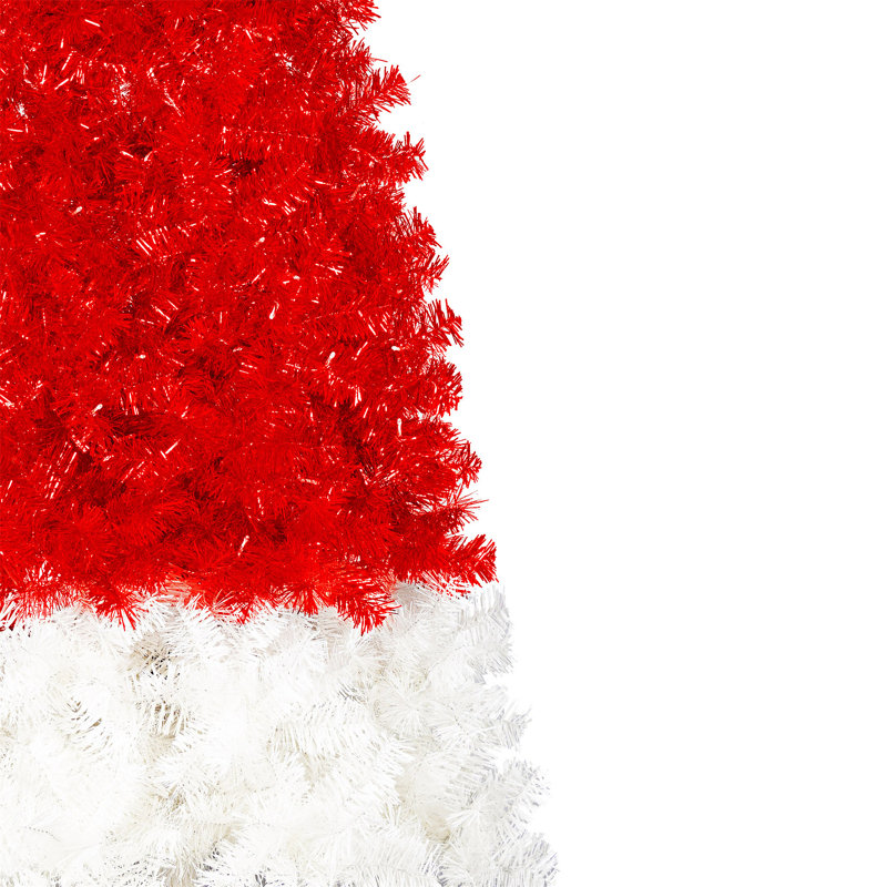 Arbre de Noël artificiel incurvé pré-éclairé