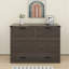 Grand lit escamotable, lit pliable avec station de charge et tiroir de rangement, armoire de lit plateforme Farmhouse-16026975
