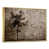 Toile avec cadre flottant or