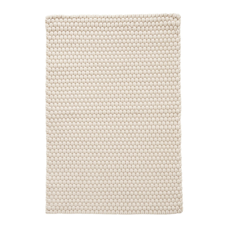 Rope Ivory Handwoven Indoor/Outdoor Rug, Rectangle 4' x 6'