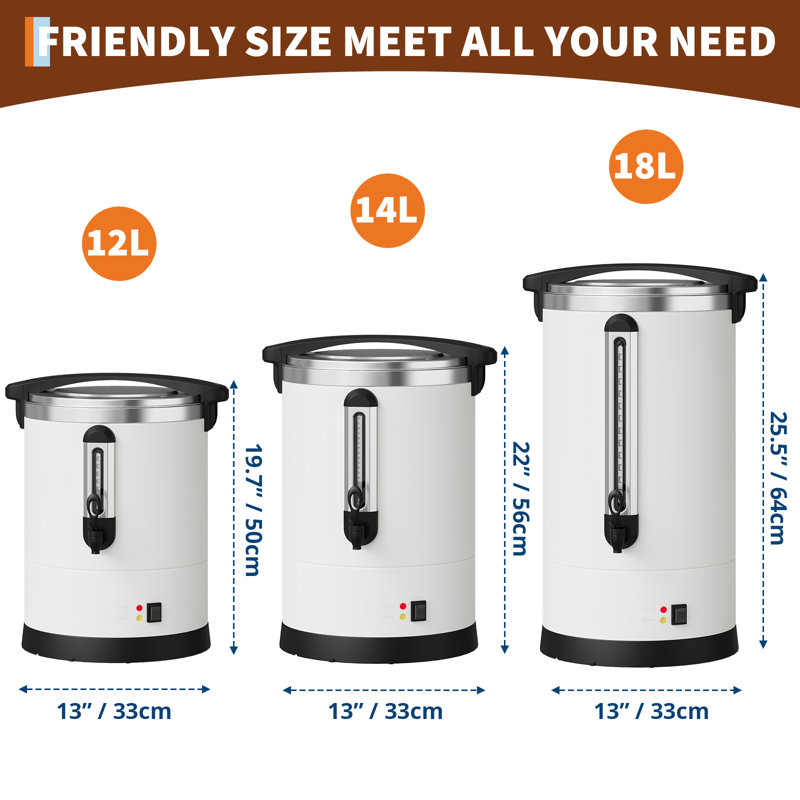 FXSGER Electric Tea Kettle, 12 L