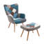 Nadeau Upholstered Accent Chair with Footstool-1347515211