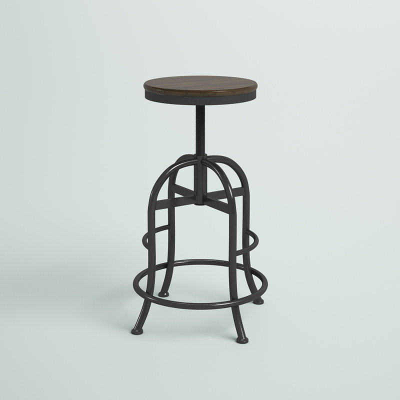 Cordova Adjustable Height Counter Stool with Metal Frame