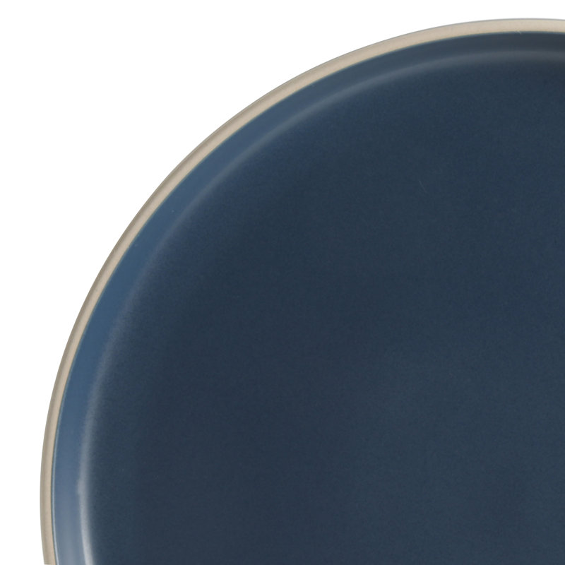 Gibson Soho Lounge Matte 18 Piece Dinnerware Set, Service for 6, Cobalt