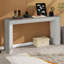 Console avec foyer en placage de bois-910837723