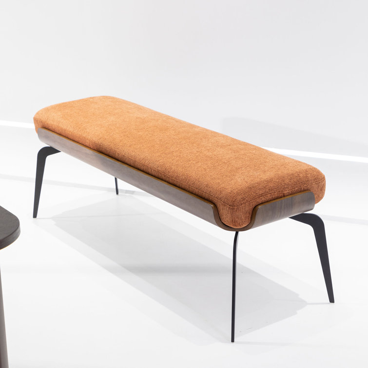 Kadlecz Polyester Blend Upholstered Bench