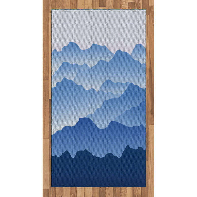 Scenery High Density Long Fiber Poly Threads Decorative Area Rug Carpet, Rectangle 2'7" x 5'