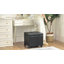  Repose-pieds carré en similicuir avec roulettes 17,7 po Clariece-843944968