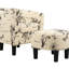 Chaise d'appoint et repose-pieds