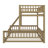 Twin XL Over Queen Bunk Bed With Ladder And Guardrails-106403982