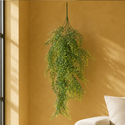Artificial Hanging Plants Fire / UV Resistant 82cm Faux Fern Plant