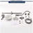 Bathroom Shower Kit With 5 Spray Settings Hand & Brushed Nickel Finish, Corrosion 5 Portable Soap Dish, , Easy Installation,