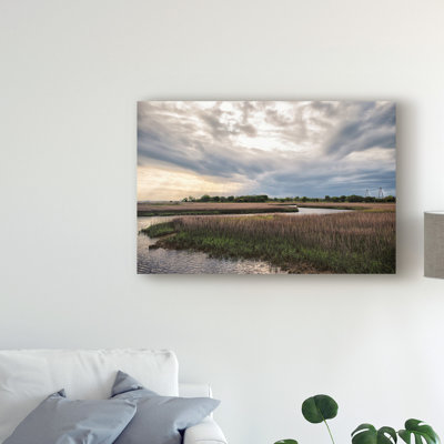 « low country coucher coucher de soleil ii », reproduction de photo sur toile tendue