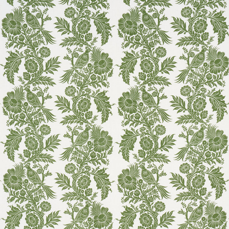 Tissu Schumacher X Marie-Anne Oudejans, Vert