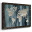 Carte du monde marine - toile tendue avec cadre rustique-96273138-96273144