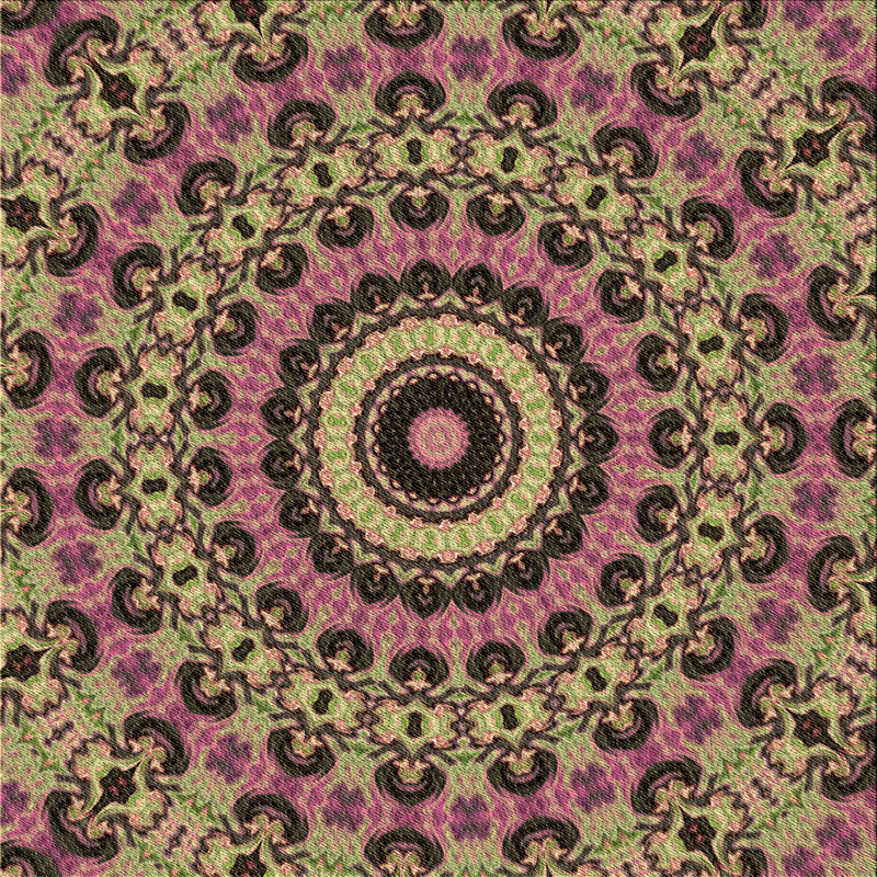 Floral Indoor Rug, Square 3'