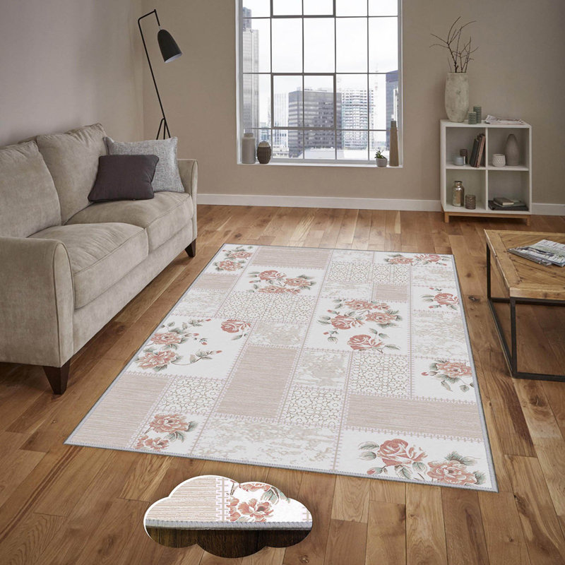 Tapis à impression numérique 3D de qualité supérieure, 4 x 5,9 pi, 1% polyester, hauteur des poils: 0,3 po, 65 g / m² | Antibactérien, antidérapant sous la surface | Lavable à la machine, idéal pour le salon, la chambre à coucher et les espaces pour enfants