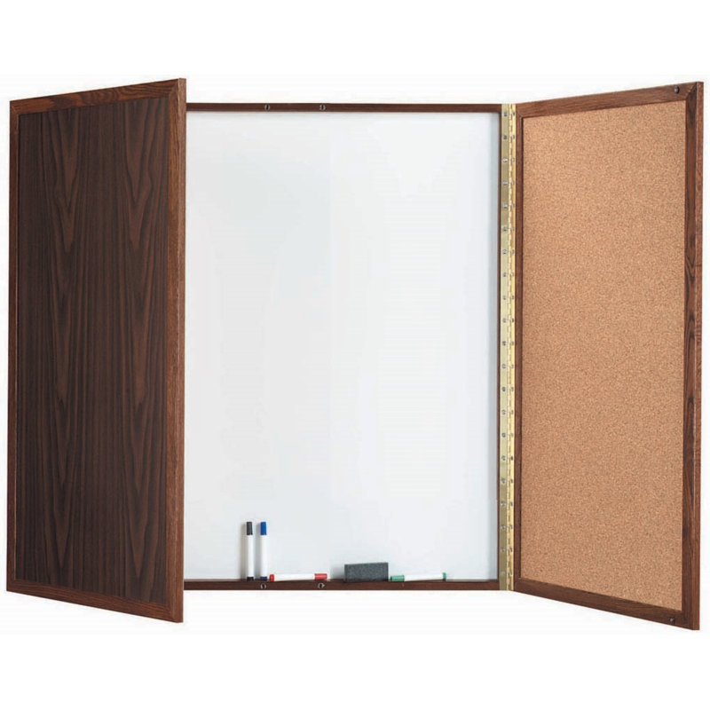 Enclosed Cabinet Melamine Small - 2' - 4', Walnut, 3'4" H x 3'4" W