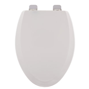 Siège de toilette allongé en bois