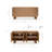 Corrigan Studio Malyun 63" Wide USA Oak Modern Sideboard Oak Storage Cabinet and Buffet Console