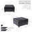 Amariyah Faux Leather Square Storage Ottoman-1689437078