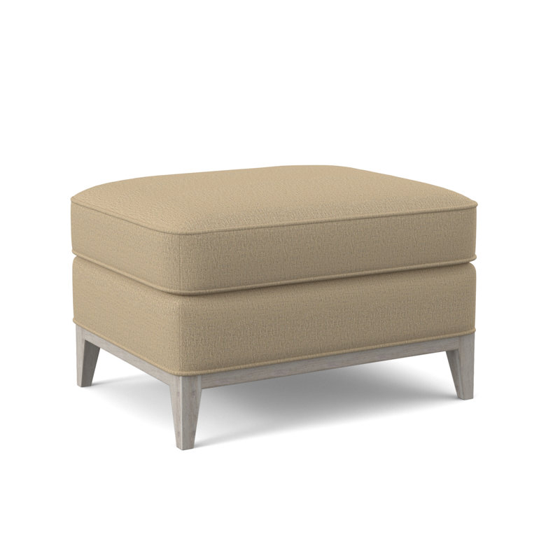 Sonoma Boucle and Velvet Ottoman, Kinsley Sky Viscose, Bisque