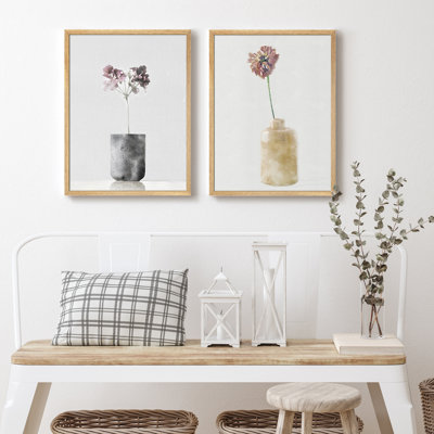 Fleurs dans le vase, art moderne simple, impressions encadrées, affiches, petit art mural